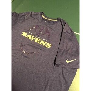 Nike Baltimore Ravens NFL Football Performance Dri-Fit Purple 3XL T-Shirt Tee